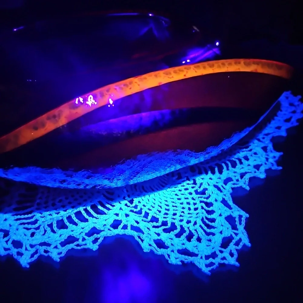 Artisan-crafted UV Reactive Italian Fiery Ruby Red Caldera Centerpiece